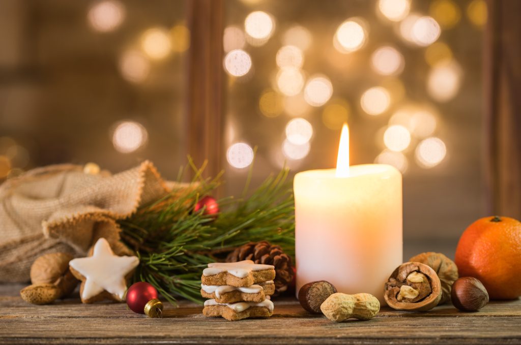 Weihnachten Kerze Stimmungsvoll Weihnachtlich
