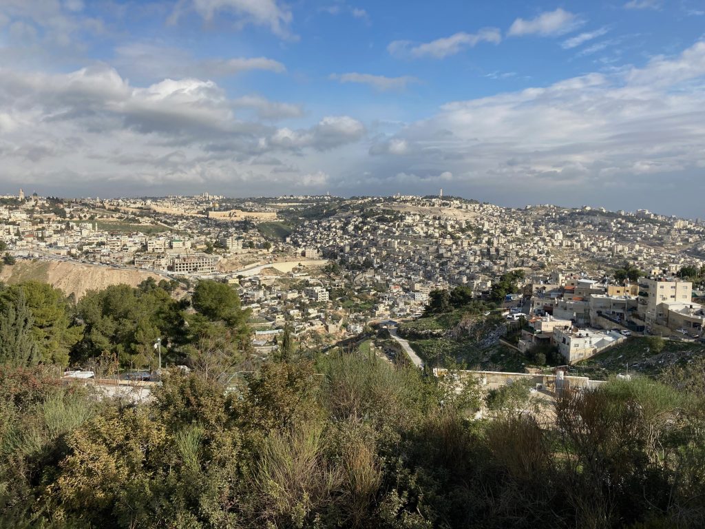 Friedenswahl Mit Ausblick Zum Norden – Ölberg, Kidrontal, Tempelberg